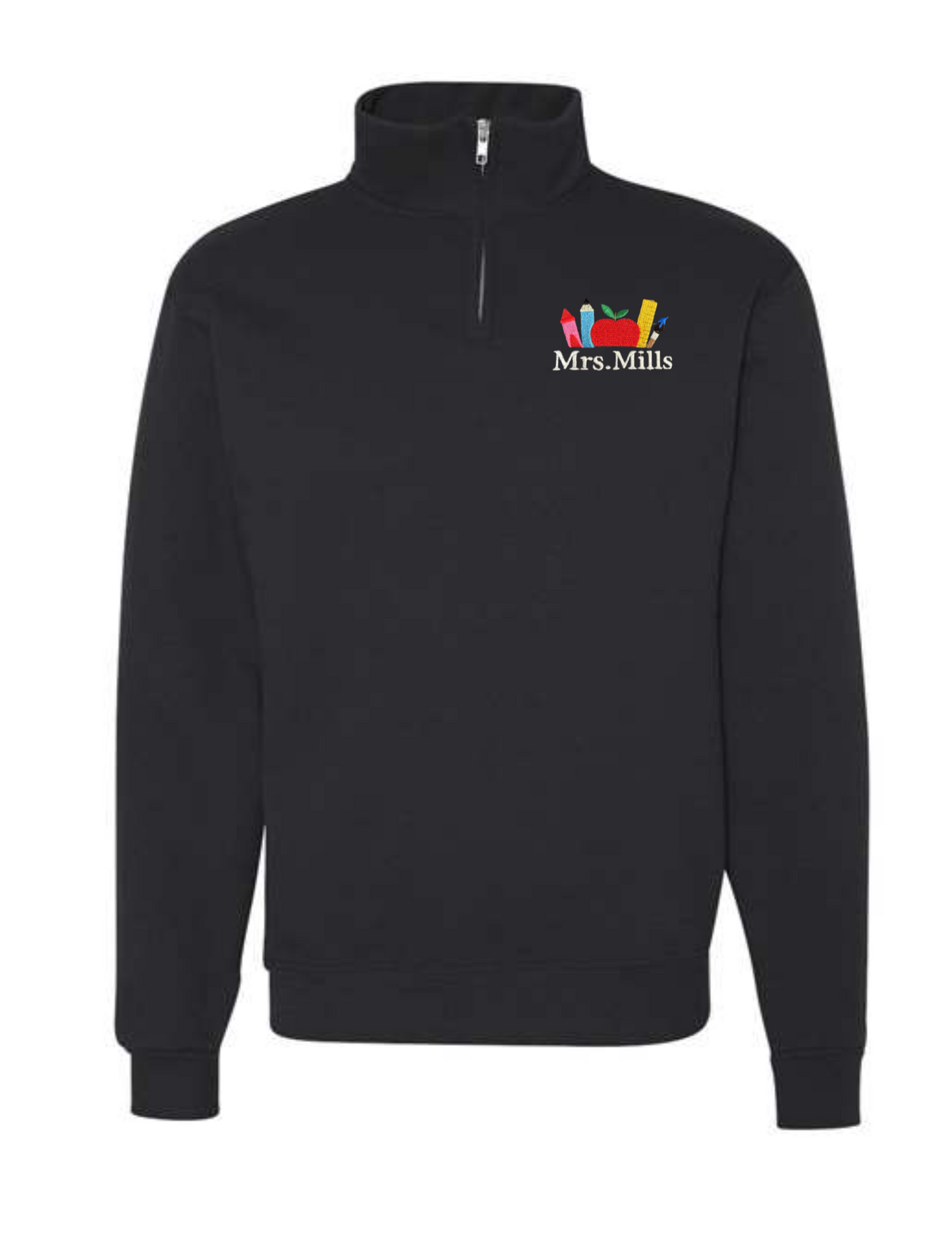 Custom Embroidered Teacher Quarter Zips (Supplies)