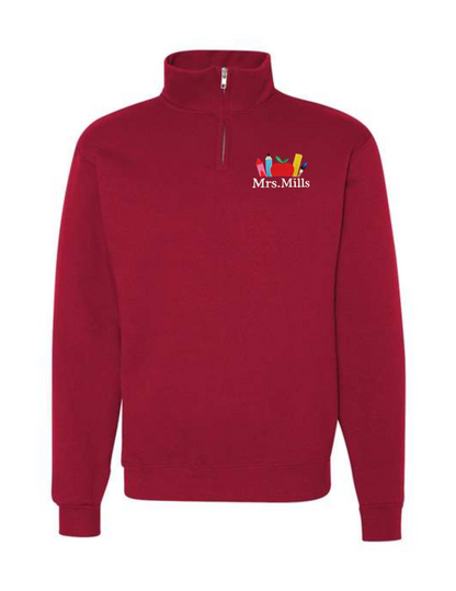 Custom Embroidered Teacher Quarter Zips (Supplies)